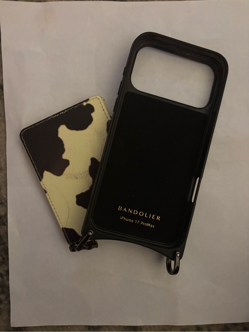 Bandolier 17 ProMax spotted hide pewter case+Magnetic wallet+strap - Picture 4 of 8